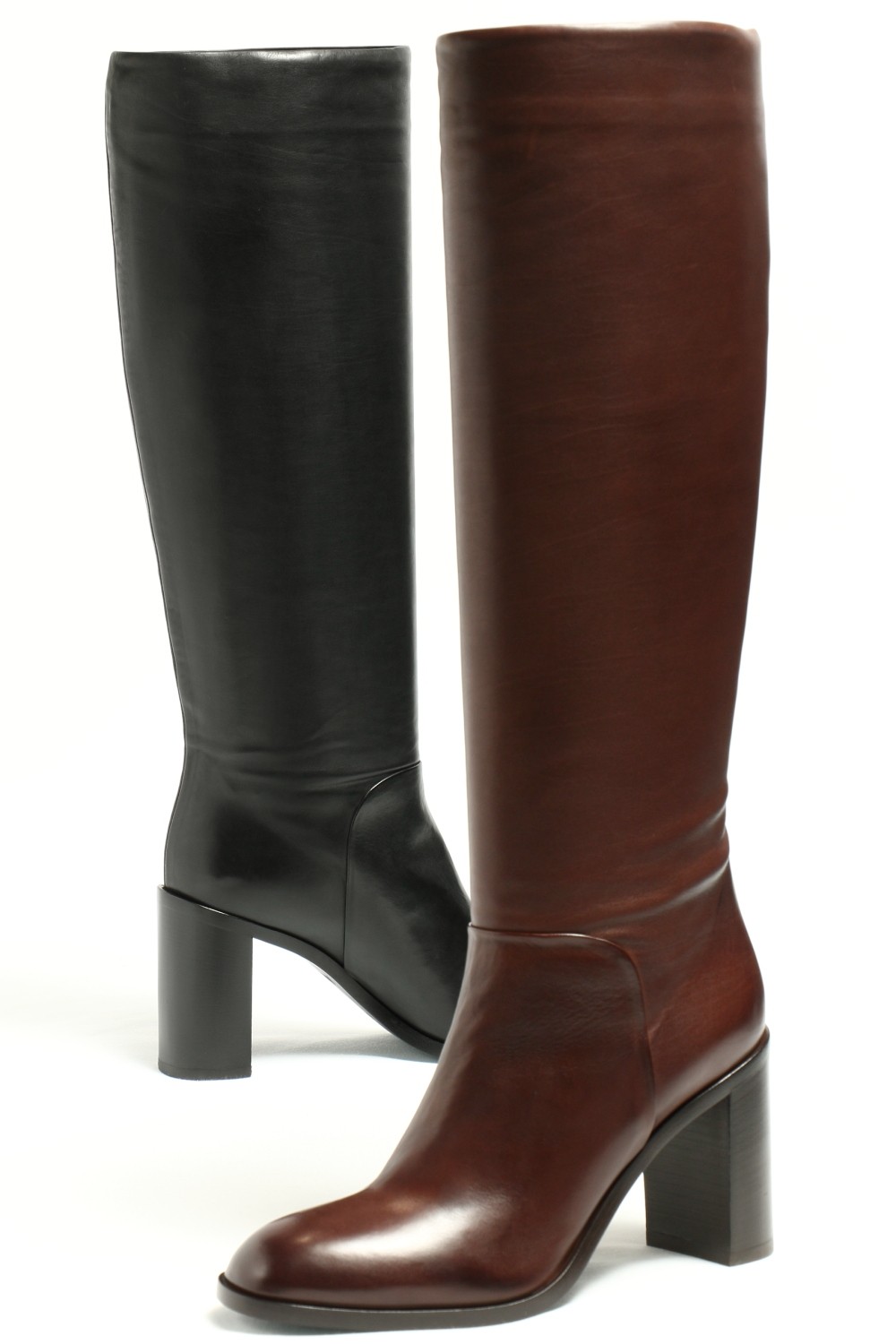 SARTORE SR3047 レザー ロングブーツ ヒール9.0 / ブラック BEKKU FEMME