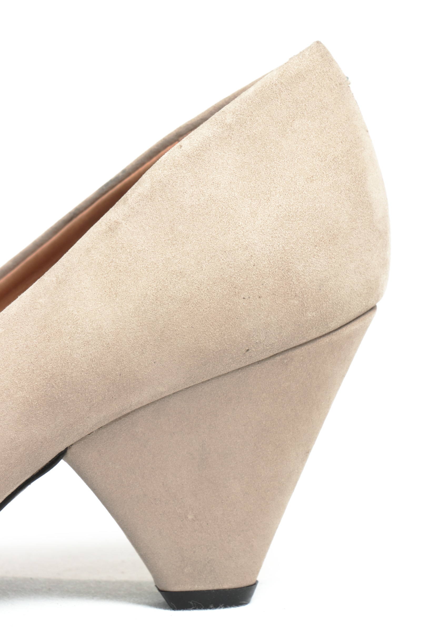 【CASADEI】ベージュ スエード ポインテッドトゥ ハイヒール　24.5 sh1908_01.jpg