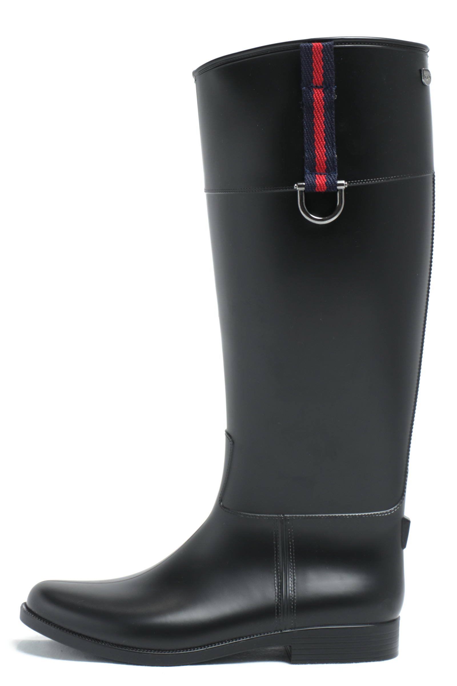 igor W10143 CARLA HEBILLA 金具付き ジョッキー ロング レインブーツ ヒール2.5