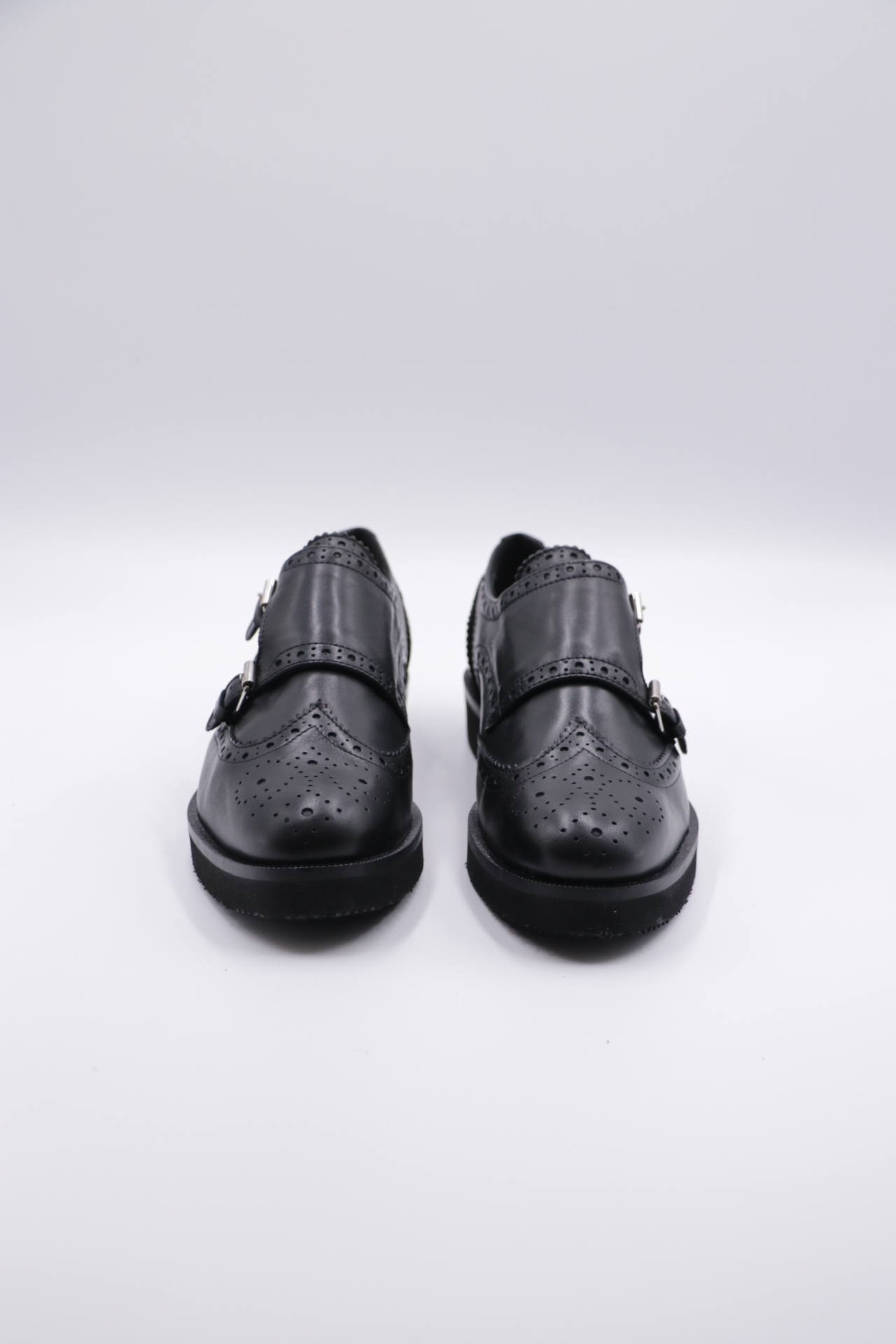 FABIO RUSCONI - FA4357 レザー ダブルモンクストラップ マニッシュ